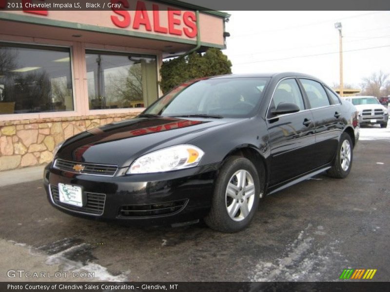Black / Gray 2011 Chevrolet Impala LS