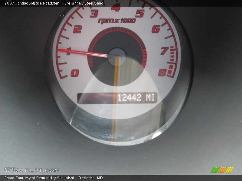 Pure White / Steel/Sand 2007 Pontiac Solstice Roadster