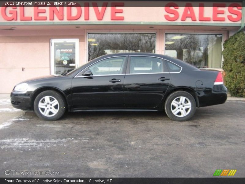 Black / Gray 2011 Chevrolet Impala LS