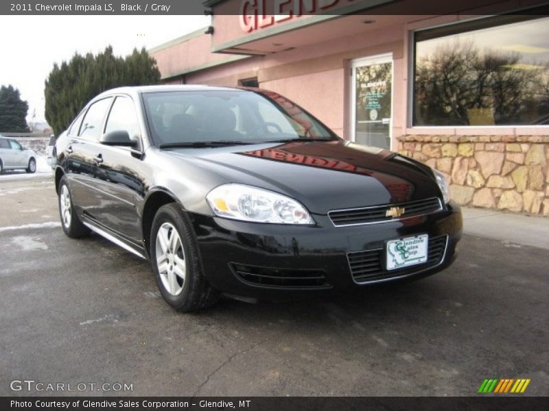 Black / Gray 2011 Chevrolet Impala LS