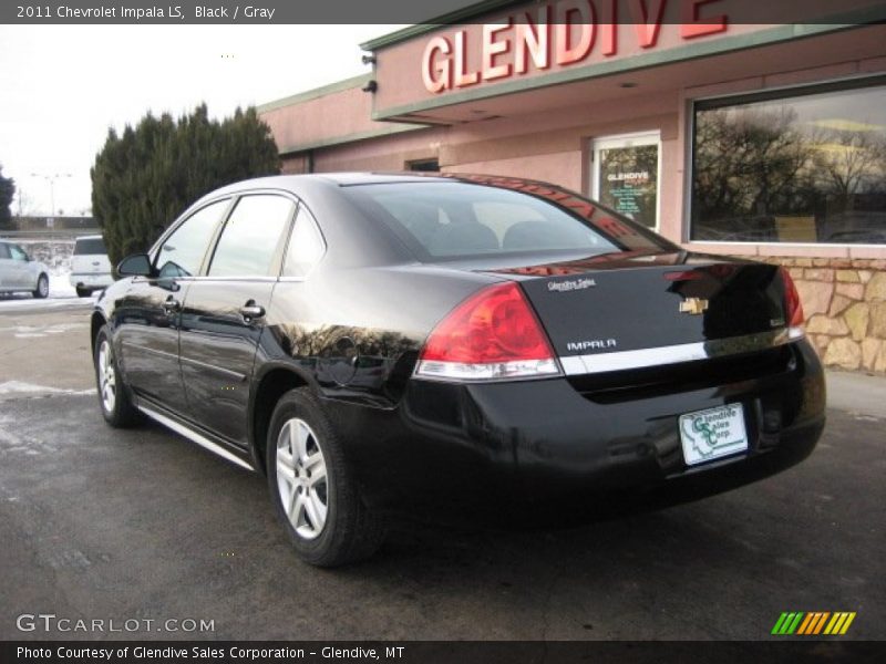 Black / Gray 2011 Chevrolet Impala LS