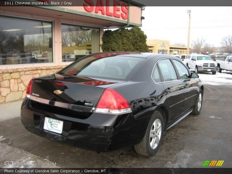 Black / Gray 2011 Chevrolet Impala LS