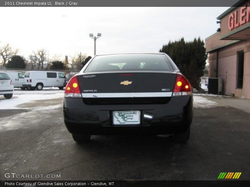 Black / Gray 2011 Chevrolet Impala LS