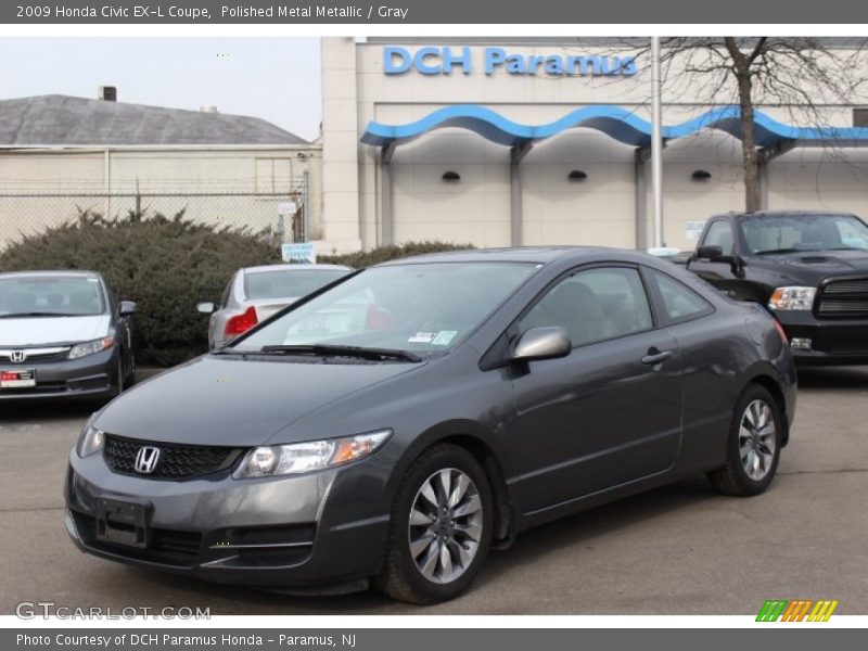 Polished Metal Metallic / Gray 2009 Honda Civic EX-L Coupe