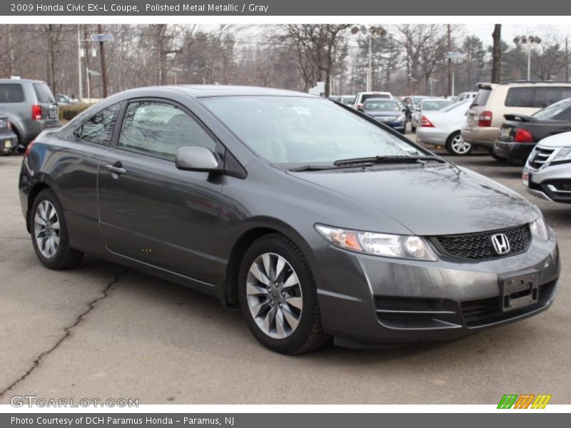 Polished Metal Metallic / Gray 2009 Honda Civic EX-L Coupe