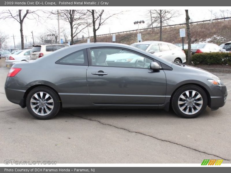 Polished Metal Metallic / Gray 2009 Honda Civic EX-L Coupe