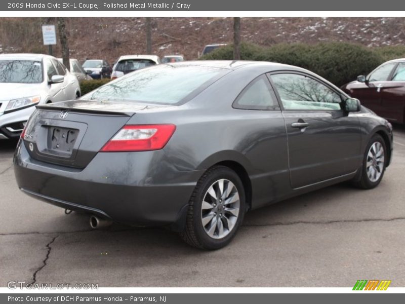 Polished Metal Metallic / Gray 2009 Honda Civic EX-L Coupe