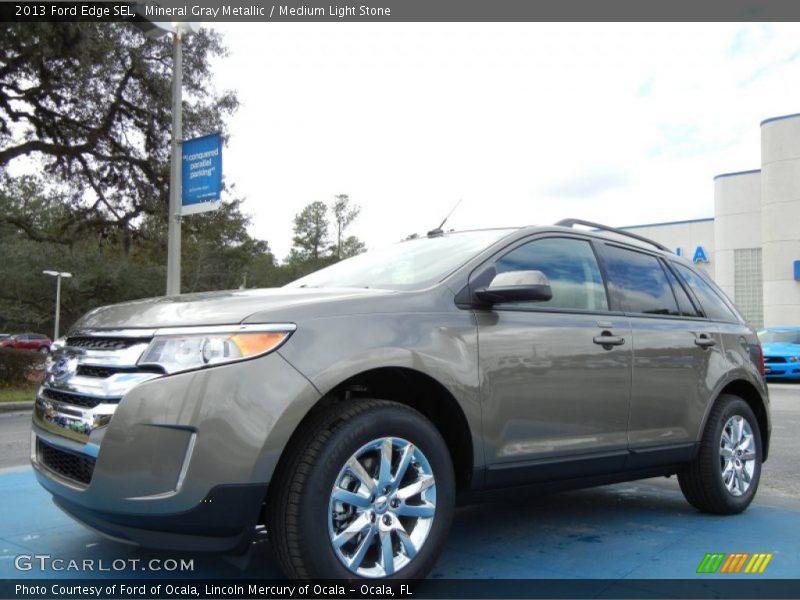 Mineral Gray Metallic / Medium Light Stone 2013 Ford Edge SEL