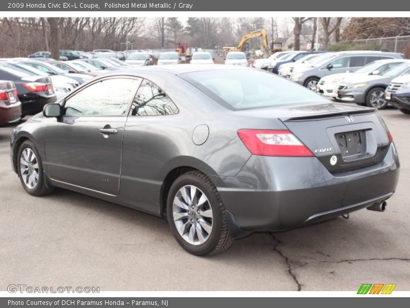 Polished Metal Metallic / Gray 2009 Honda Civic EX-L Coupe