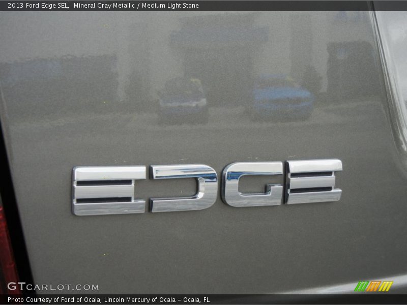 Mineral Gray Metallic / Medium Light Stone 2013 Ford Edge SEL