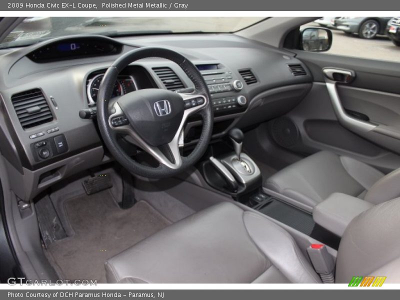 Polished Metal Metallic / Gray 2009 Honda Civic EX-L Coupe