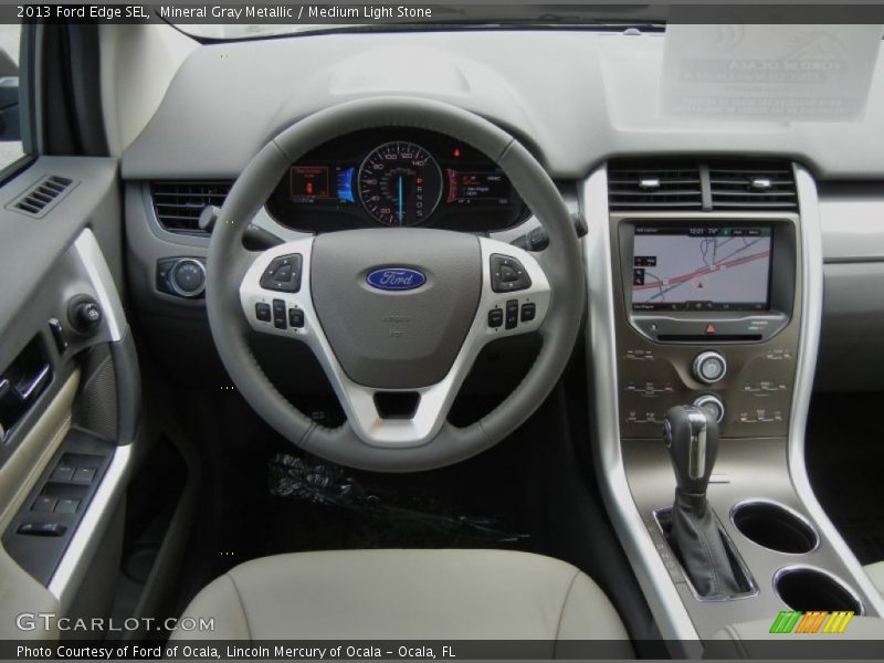 Mineral Gray Metallic / Medium Light Stone 2013 Ford Edge SEL
