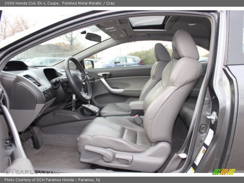 Polished Metal Metallic / Gray 2009 Honda Civic EX-L Coupe