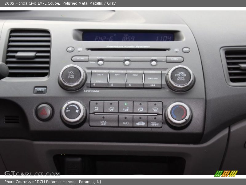 Polished Metal Metallic / Gray 2009 Honda Civic EX-L Coupe