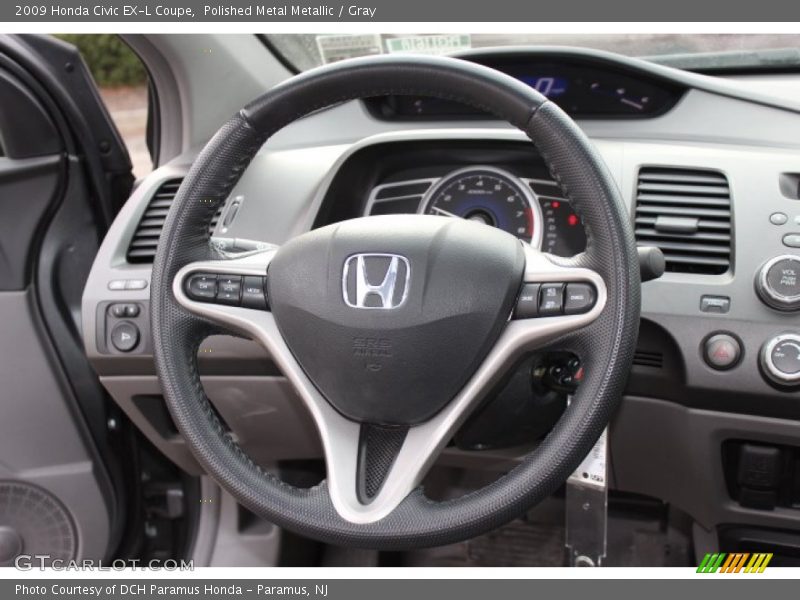 Polished Metal Metallic / Gray 2009 Honda Civic EX-L Coupe