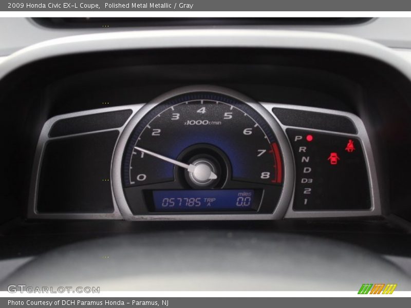 Polished Metal Metallic / Gray 2009 Honda Civic EX-L Coupe