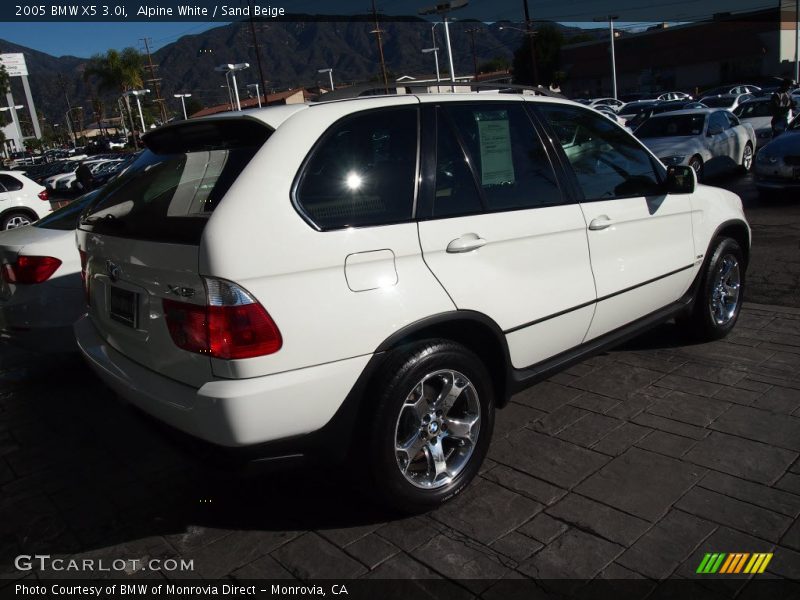 Alpine White / Sand Beige 2005 BMW X5 3.0i
