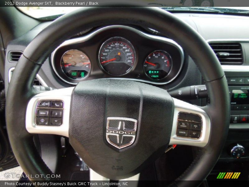 Blackberry Pearl / Black 2012 Dodge Avenger SXT