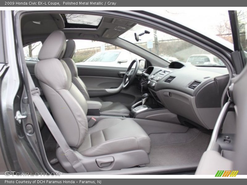 Polished Metal Metallic / Gray 2009 Honda Civic EX-L Coupe