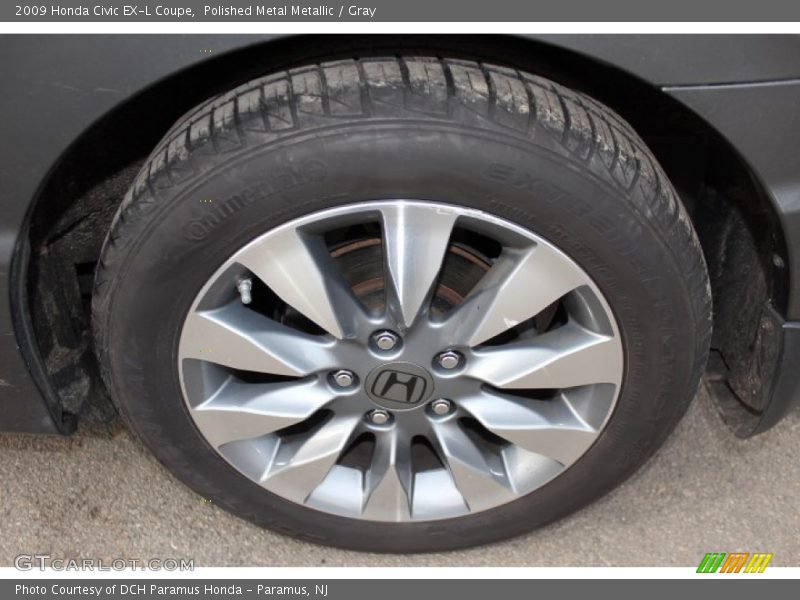 Polished Metal Metallic / Gray 2009 Honda Civic EX-L Coupe