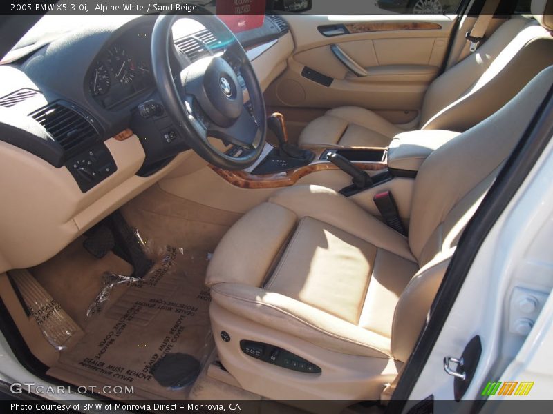 Alpine White / Sand Beige 2005 BMW X5 3.0i