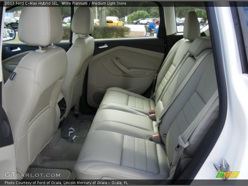 White Platinum / Medium Light Stone 2013 Ford C-Max Hybrid SEL
