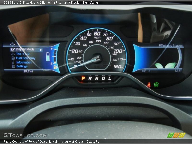 White Platinum / Medium Light Stone 2013 Ford C-Max Hybrid SEL
