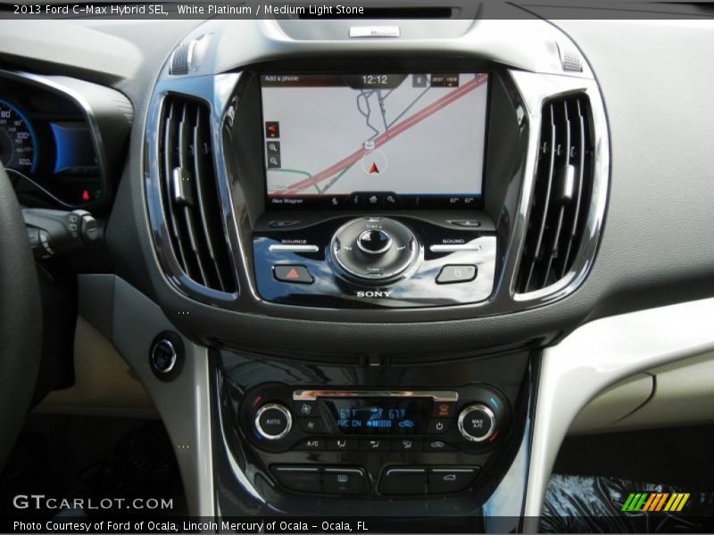 White Platinum / Medium Light Stone 2013 Ford C-Max Hybrid SEL