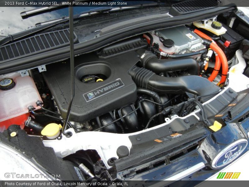 White Platinum / Medium Light Stone 2013 Ford C-Max Hybrid SEL
