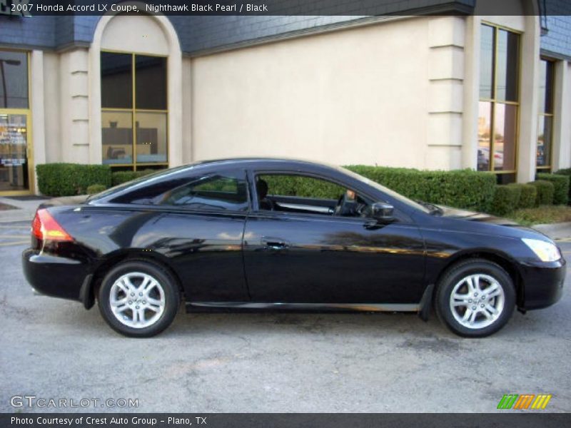 Nighthawk Black Pearl / Black 2007 Honda Accord LX Coupe