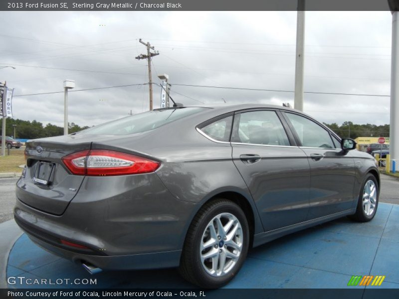 Sterling Gray Metallic / Charcoal Black 2013 Ford Fusion SE