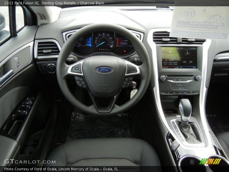 Sterling Gray Metallic / Charcoal Black 2013 Ford Fusion SE