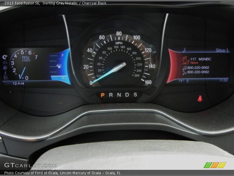 Sterling Gray Metallic / Charcoal Black 2013 Ford Fusion SE