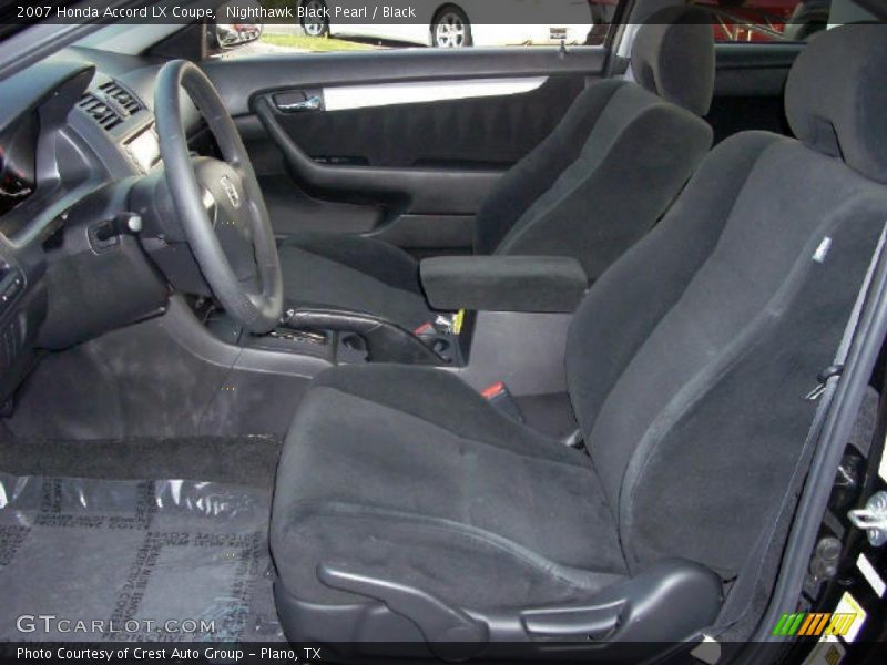 Nighthawk Black Pearl / Black 2007 Honda Accord LX Coupe