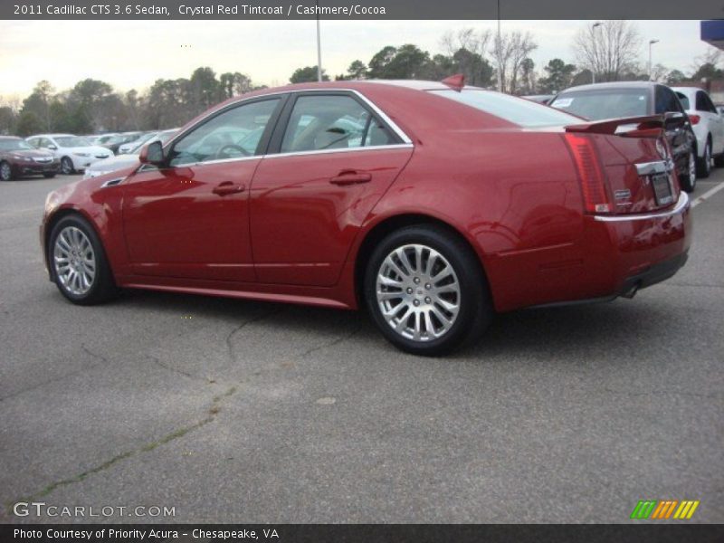 Crystal Red Tintcoat / Cashmere/Cocoa 2011 Cadillac CTS 3.6 Sedan