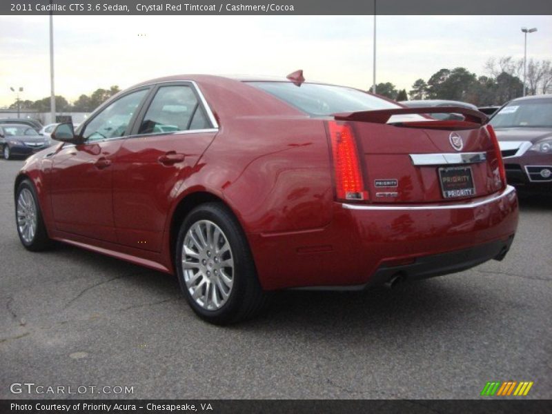 Crystal Red Tintcoat / Cashmere/Cocoa 2011 Cadillac CTS 3.6 Sedan
