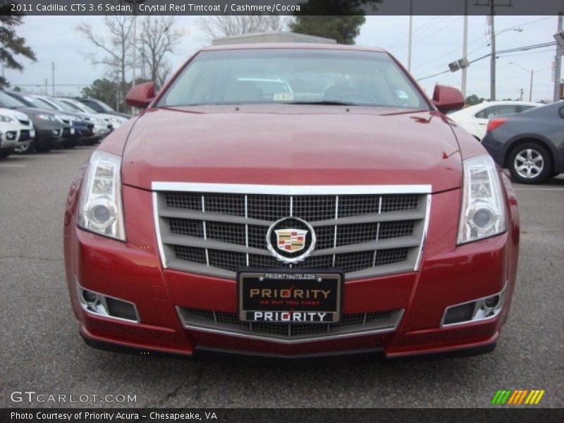 Crystal Red Tintcoat / Cashmere/Cocoa 2011 Cadillac CTS 3.6 Sedan