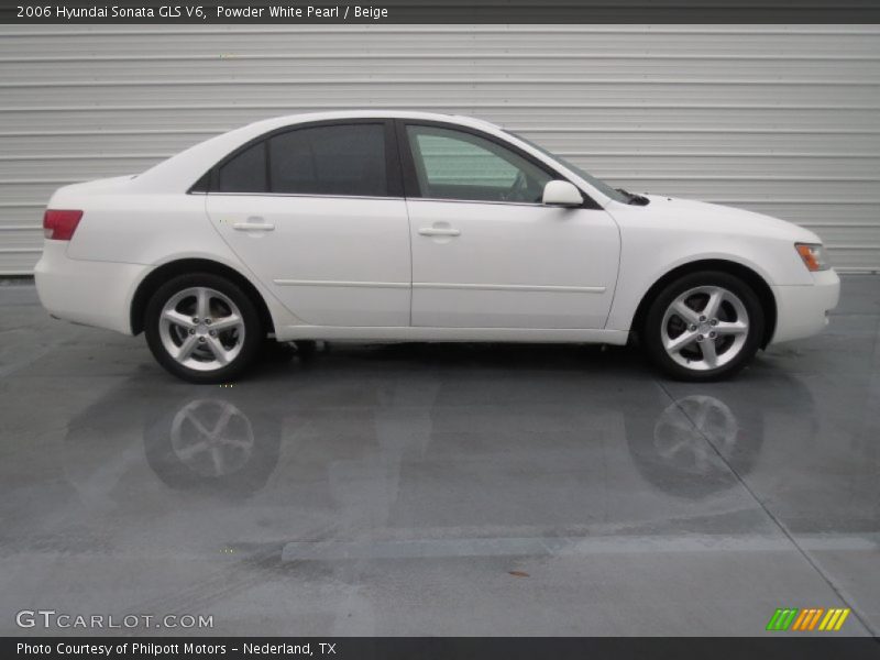 Powder White Pearl / Beige 2006 Hyundai Sonata GLS V6