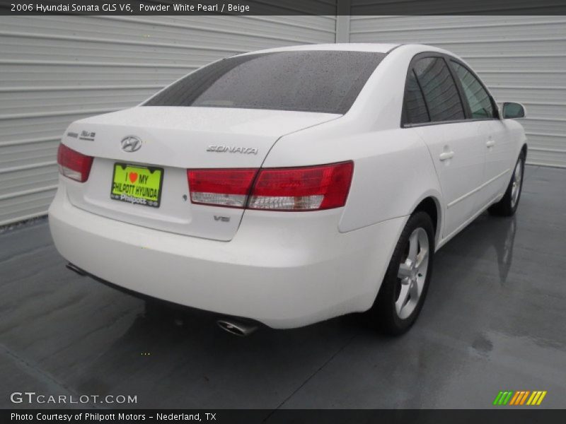 Powder White Pearl / Beige 2006 Hyundai Sonata GLS V6