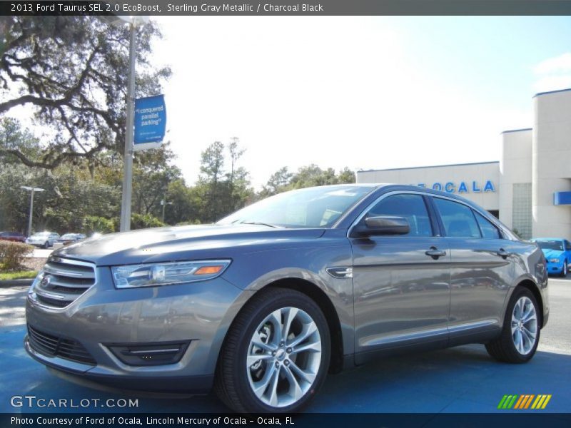 Sterling Gray Metallic / Charcoal Black 2013 Ford Taurus SEL 2.0 EcoBoost