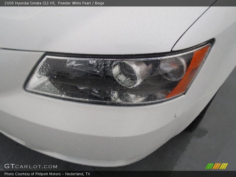 Powder White Pearl / Beige 2006 Hyundai Sonata GLS V6