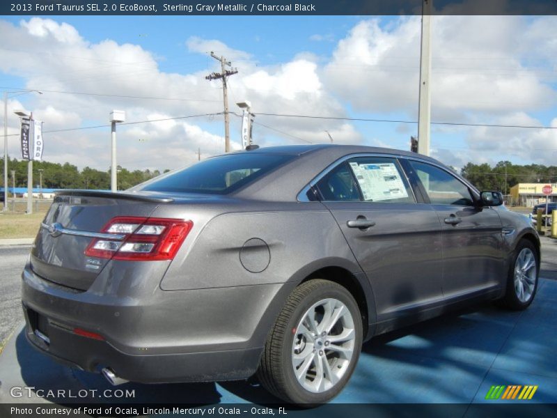 Sterling Gray Metallic / Charcoal Black 2013 Ford Taurus SEL 2.0 EcoBoost