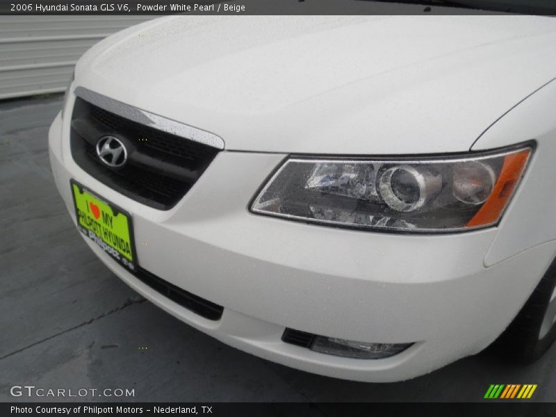 Powder White Pearl / Beige 2006 Hyundai Sonata GLS V6