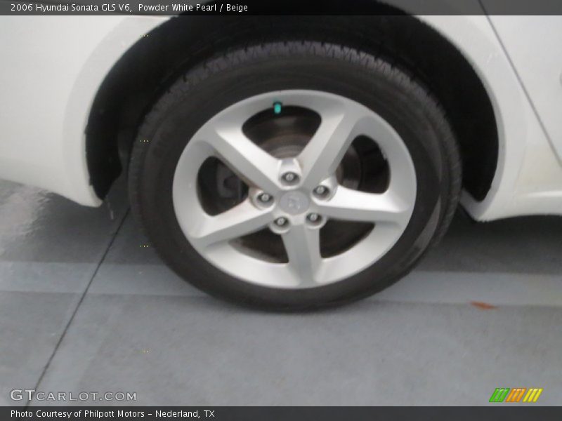 Powder White Pearl / Beige 2006 Hyundai Sonata GLS V6