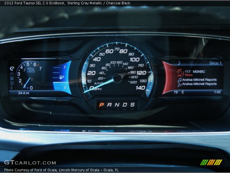 Sterling Gray Metallic / Charcoal Black 2013 Ford Taurus SEL 2.0 EcoBoost