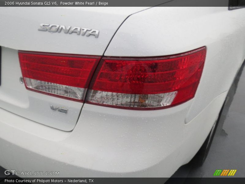 Powder White Pearl / Beige 2006 Hyundai Sonata GLS V6