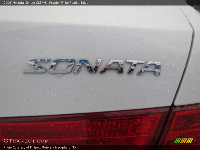 Powder White Pearl / Beige 2006 Hyundai Sonata GLS V6