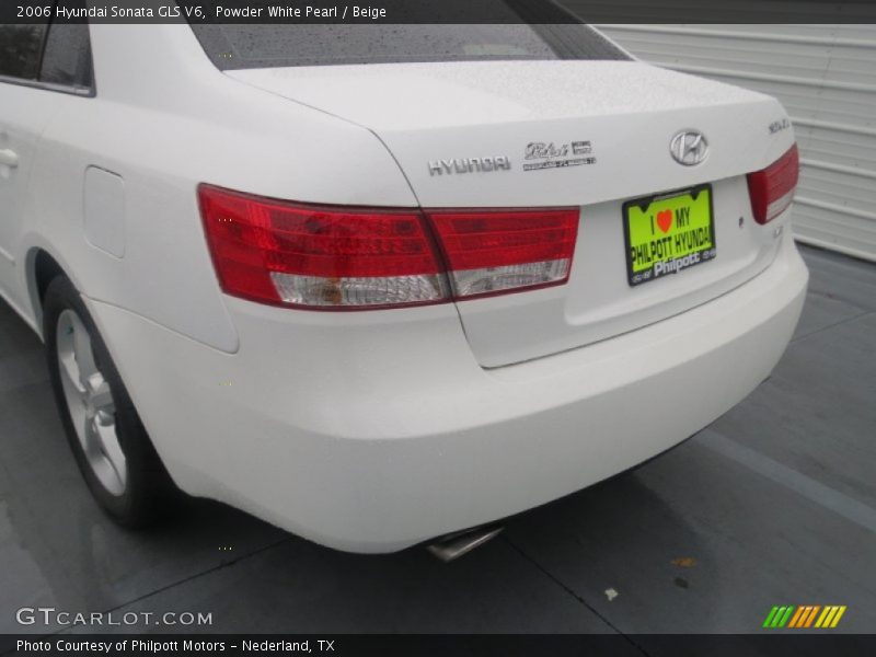 Powder White Pearl / Beige 2006 Hyundai Sonata GLS V6