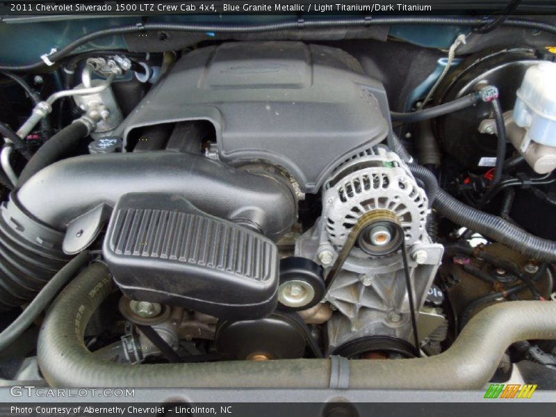 Blue Granite Metallic / Light Titanium/Dark Titanium 2011 Chevrolet Silverado 1500 LTZ Crew Cab 4x4