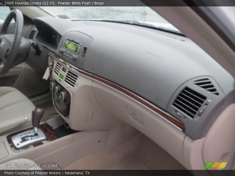 Powder White Pearl / Beige 2006 Hyundai Sonata GLS V6